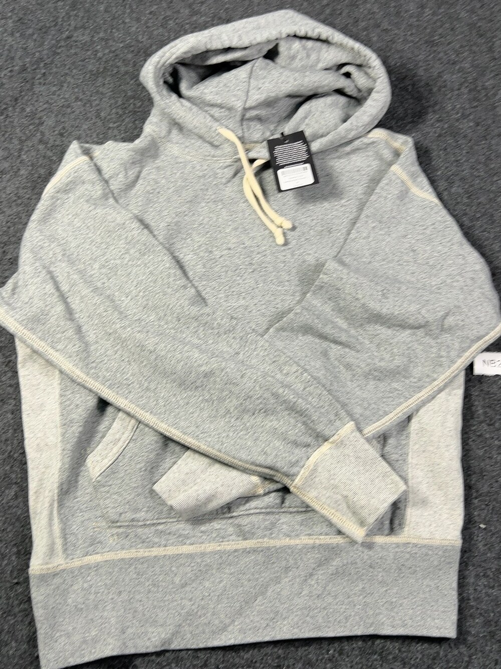 Buck Mason Heather Grey Welterweight Hooded Mens Medium Msrp158 [NB22] Pre-owned